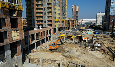 Ход строительства домов в ЖК  «Лесопарковый» - фото 57