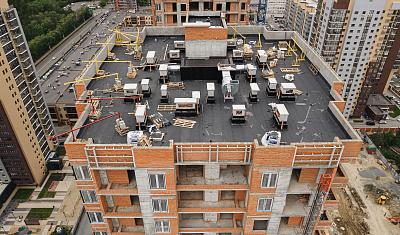 Ход строительства домов в ЖК  «Лесопарковый» - фото 96