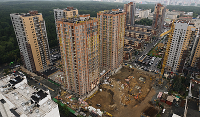 Ход строительства домов в ЖК  «Лесопарковый» - фото 86