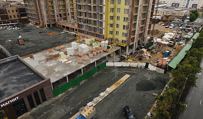Ход строительства домов в ЖК  «Лесопарковый» - фото 65