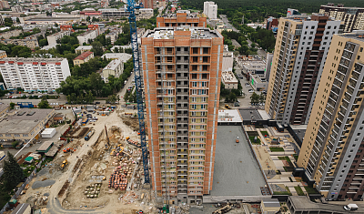 Ход строительства домов в ЖК  «Лесопарковый» - фото 103