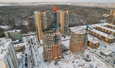 Ход строительства домов в ЖК  «Лесопарковый» - фото 175