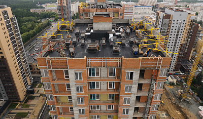 Ход строительства домов в ЖК  «Лесопарковый» - фото 71