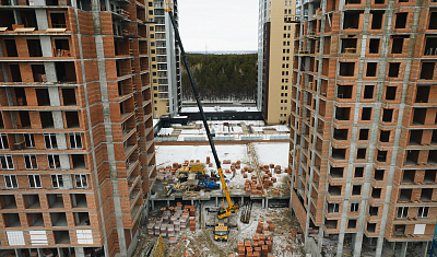 Ход строительства домов в ЖК  «Лесопарковый» - фото 153