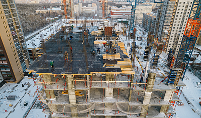 Ход строительства домов в ЖК  «Лесопарковый» - фото 174