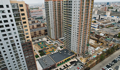 Ход строительства домов в ЖК  «Лесопарковый» - фото 46