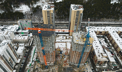 Ход строительства домов в ЖК  «Лесопарковый» - фото 156