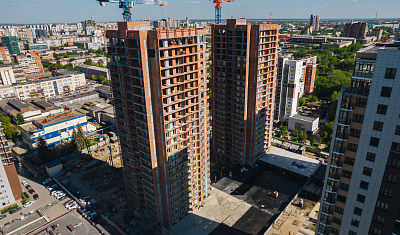 Ход строительства домов в ЖК  «Лесопарковый» - фото 109