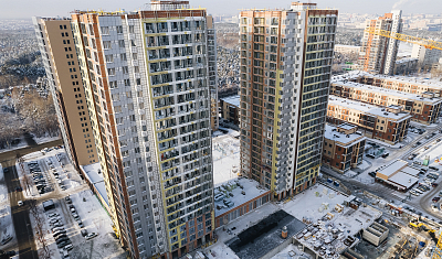 Ход строительства домов в ЖК  «Лесопарковый» - фото 19