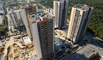 Ход строительства домов в ЖК  «Лесопарковый» - фото 63