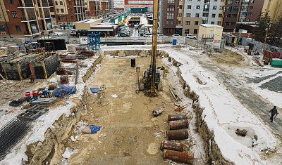 Ход строительства домов в ЖК  «Лесопарковый» - фото 157