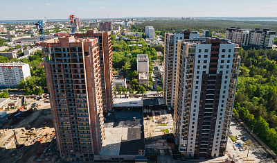 Ход строительства домов в ЖК  «Лесопарковый» - фото 115
