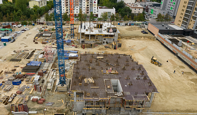 Ход строительства домов в ЖК  «Лесопарковый» - фото 238