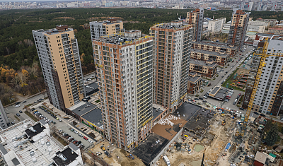 Ход строительства домов в ЖК  «Лесопарковый» - фото 34