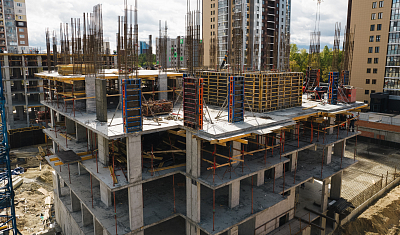 Ход строительства домов в ЖК  «Лесопарковый» - фото 224