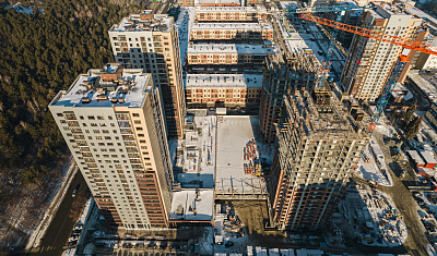 Ход строительства домов в ЖК  «Лесопарковый» - фото 164