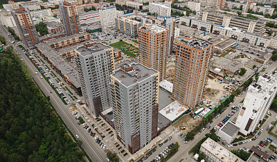 Ход строительства домов в ЖК  «Лесопарковый» - фото 107
