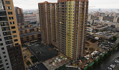 Ход строительства домов в ЖК  «Лесопарковый» - фото 92