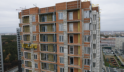 Ход строительства домов в ЖК  «Лесопарковый» - фото 28