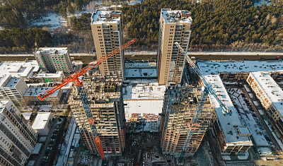 Ход строительства домов в ЖК  «Лесопарковый» - фото 171