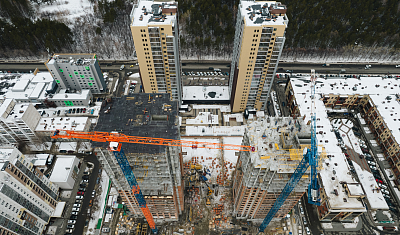 Ход строительства домов в ЖК  «Лесопарковый» - фото 155