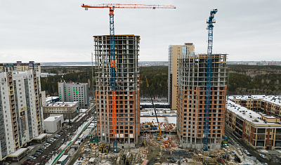 Ход строительства домов в ЖК  «Лесопарковый» - фото 147