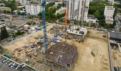 Ход строительства домов в ЖК  «Лесопарковый» - фото 239
