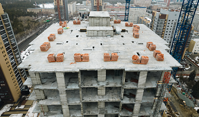 Ход строительства домов в ЖК  «Лесопарковый» - фото 135
