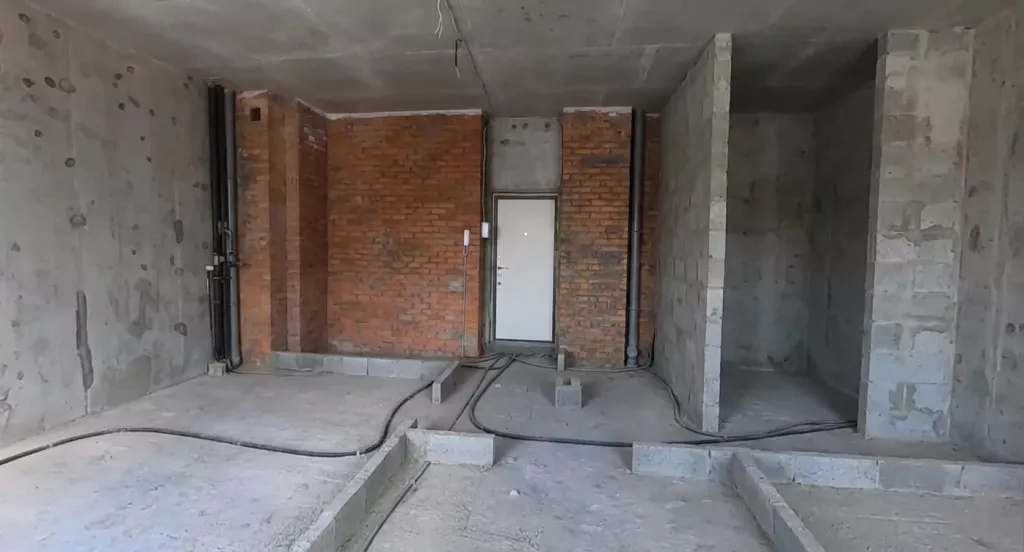 Черновая отделка в квартире в новостройке