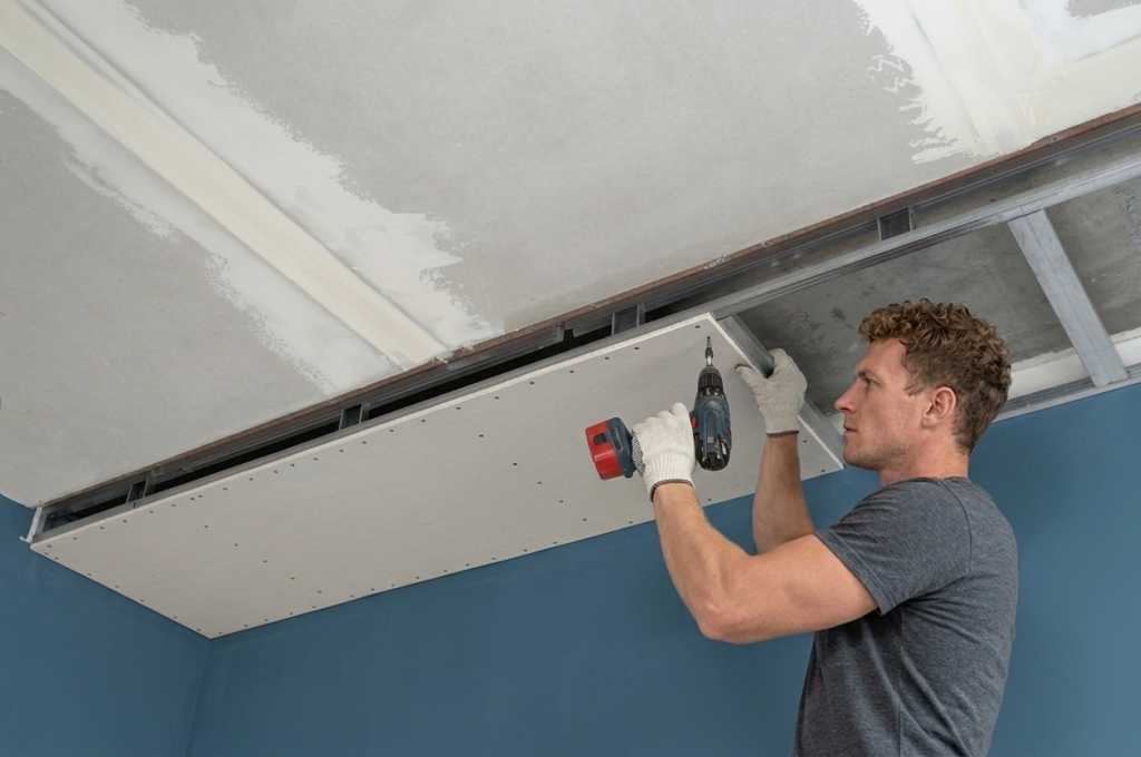 Подвесные потолки не требуют предварительной обработки потолка