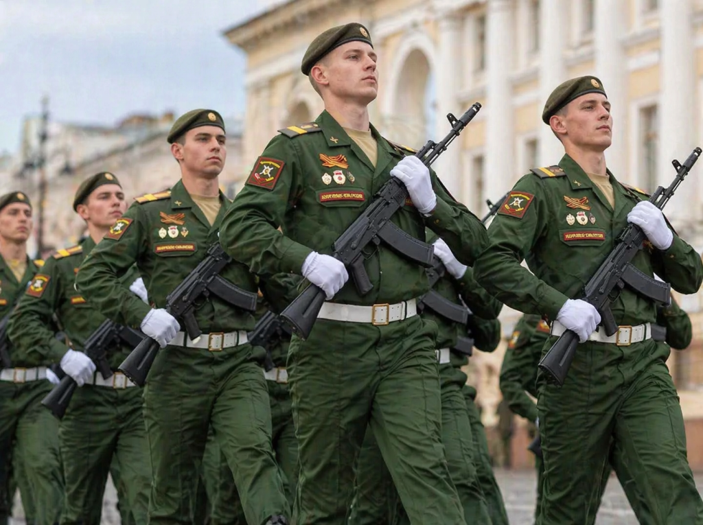 Солдаты на параде