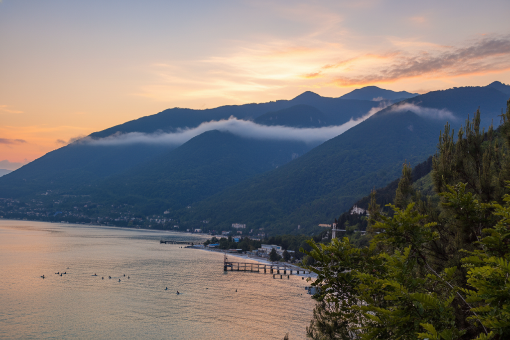  Горы в Гаграх Абхазия