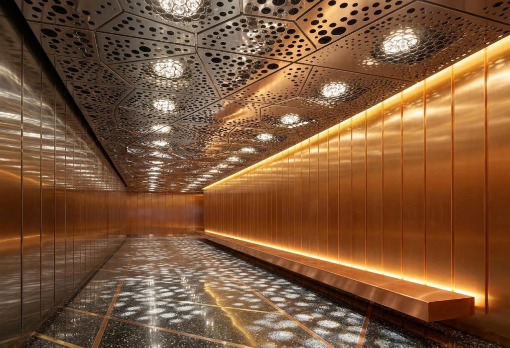 Металлические панели - оригинальный выбор для необычных интерьеров