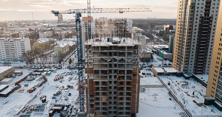 Ход строительства домов в ЖК  «Лесопарковый» - фото 163