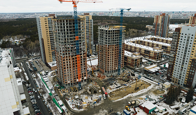 Ход строительства домов в ЖК  «Лесопарковый» - фото 139