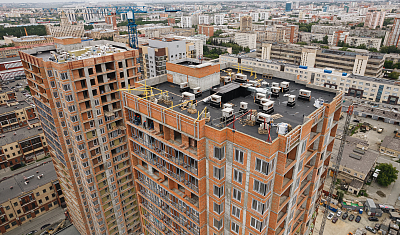Ход строительства домов в ЖК  «Лесопарковый» - фото 94