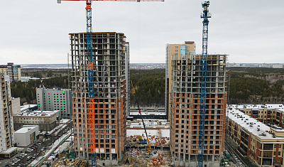 Ход строительства домов в ЖК  «Лесопарковый» - фото 10