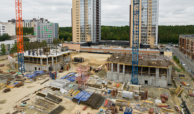 Ход строительства домов в ЖК  «Лесопарковый» - фото 236