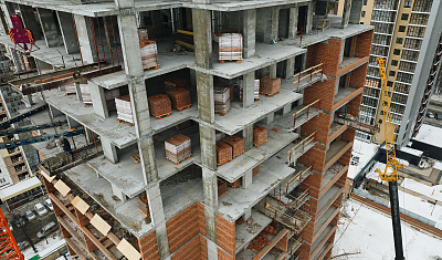 Ход строительства домов в ЖК  «Лесопарковый» - фото 11