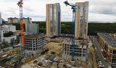 Ход строительства домов в ЖК  «Лесопарковый» - фото 29