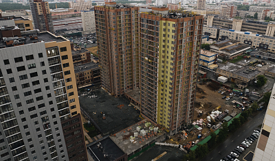 Ход строительства домов в ЖК  «Лесопарковый» - фото 82