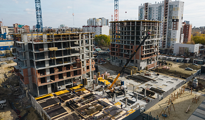 Ход строительства домов в ЖК  «Лесопарковый» - фото 205